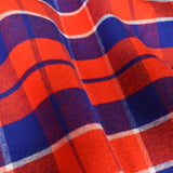 【送料込み】Yoichiタータン 播州織タータン生地【ラージチェック片面起毛加工】1m×1枚【ゆうパケット便】