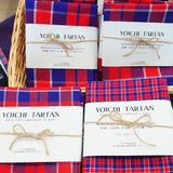 【送料込み】Yoichiタータン 播州織タータン生地【スモールチェック】1m×1枚【ゆうパケット便】