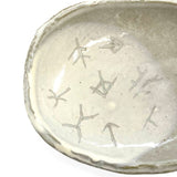 なな窯土裕陶房 フゴッペ洞窟 刻画デザイン【楕円皿】