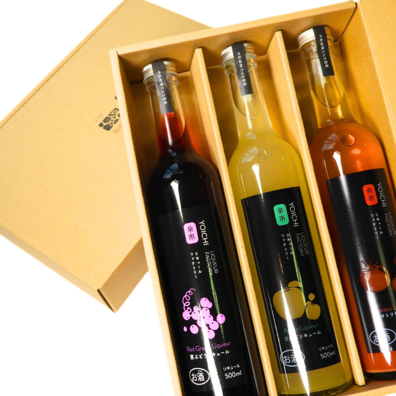 余市　700ml  3本セット 余市リキュールファクトリー【リキュール3本用】ギフトBOX