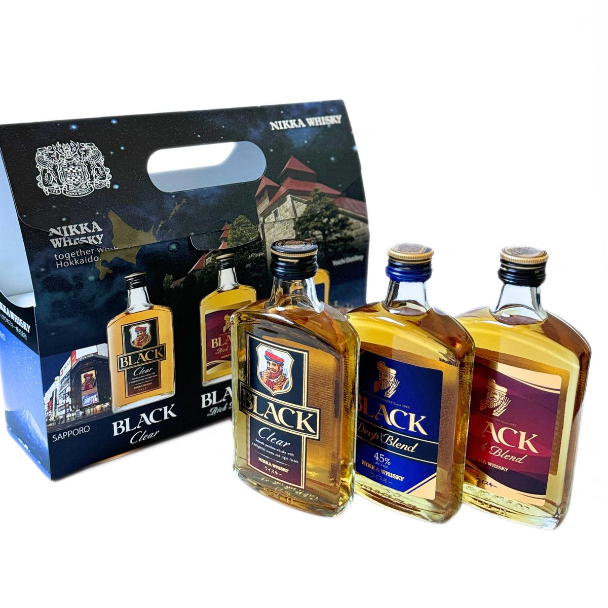 NIKKA WHISKY【ブラックニッカ ミニボトル３本セット】 – 公式｜余市観光協会オンラインショップ エルラプラザ