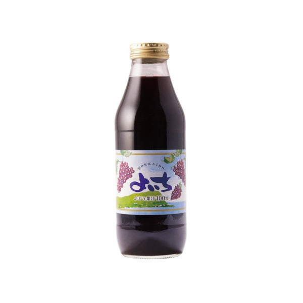 北王よいち　北海道余市産果汁100％ぶどうジュース ブレンド  500ml　ボトル正面の写真