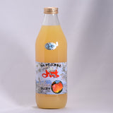 北王よいち　北海道余市産果汁100％ りんごジュース ふじ 1,000ml ボトル正面の写真